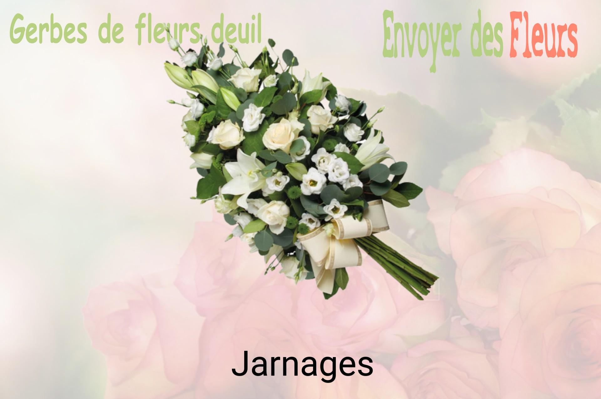 Gerbe de fleurs de deuil livrée à Jarnages
